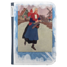 Winter sports,Skating on the canals Kindle Keyboard Covers