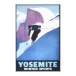 Winter Sports Skiing Promotional Poster Gallery Wrap Canvas