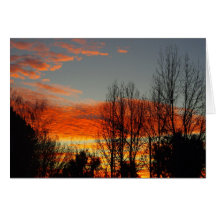 Winter Sunrise Greeting Card