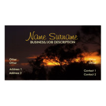 Winter Sunset Mood Business Card