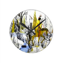 Winter Warrior Wallclocks
