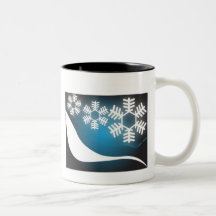 Winter Wonderland Snowflake Background Coffee Mug