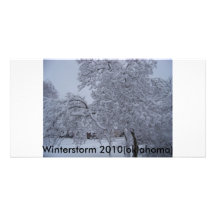 winterstorm2010 (oklahoma) customized photo card