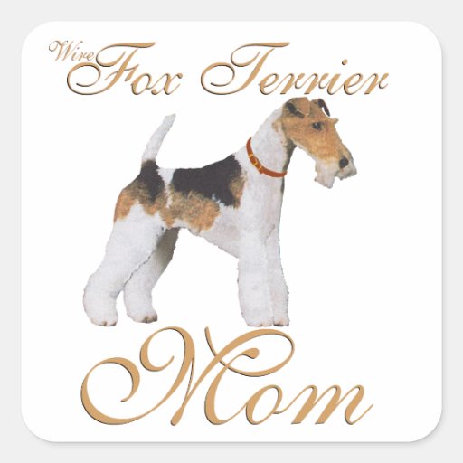 Wire Fox Terrier Mother's Day Square Sticker