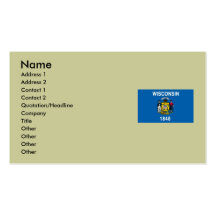 Wisconsin State Flag Business Cards