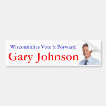 Wisconsinites Vote Forward Bumper Sticker