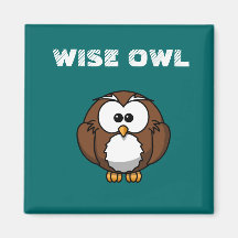 WISE OWL FRIDGE MAGNET