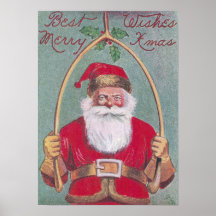 Wishbone Santa Poster