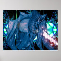 ~*~ Wishes ~*~ Unicorn Poster Print