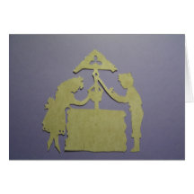 Wishing well greeting cards