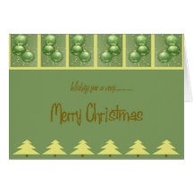 Wishing you a Merry Christmas Card