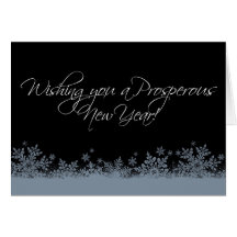 Wishing you a prosperous New Year Greeting Cards