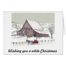 Wishing you a White Christmas Card