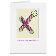 wishing you great cake card