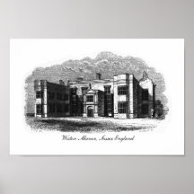 Wiston Manor, Sussex England Print