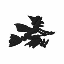 Witch embroidery tshirt