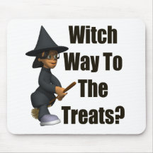 Witch Way Mouse Pad
