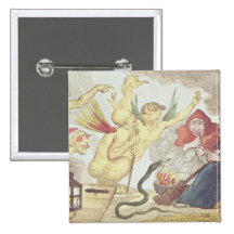 Witches in a Hayloft Pinback Button