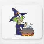 witchs brew halloween cartoon mouse pads