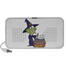 witchs brew halloween cartoon portable speaker