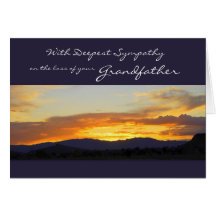 With Deepest Sympathy on the Loss of your Grandfat Greeting Card