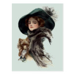 With Her Dog Post Cards