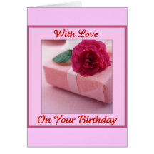 With Love on your Birthday Cards