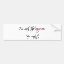 With The Vampires Bumper Sticker