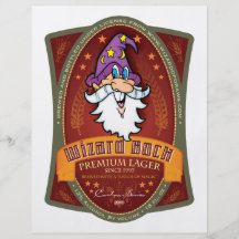 Wizard Bock Label Full Color Flyer