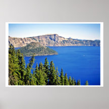 Wizard Island - Crater Lake National Park Posters