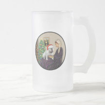WMom Xmas (R) - English Bulldog 1 Mugs
