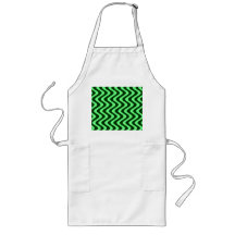 Wobbly Waves (Green/Green) Aprons