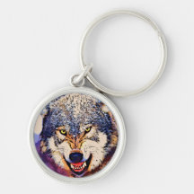 WOLF CLOSE-UP KEY CHAIN