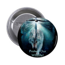 WOLF & EAGLE Wildlife Series Pins