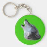 Wolf Howling Keychains
