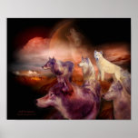 Wolf Mountain Art Poster/Print