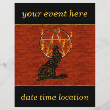 Wolf  Pentagram Flyers