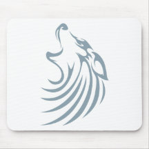 Wolf Shirts | Cool Custom Wolf Shirts Logo Mousemats