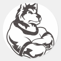 Wolves or Wolf Mascot Sticker