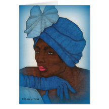 Woman5 Blank Greeting Card