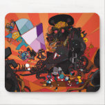Woman doing makeup mousepads
