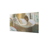 Woman in her Bath, Sponging her Leg, c.1883 Stretched Canvas Print