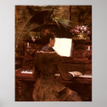 Woman Playing Piano Posters