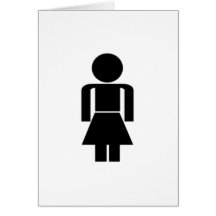 Woman Sign Greeting Cards
