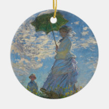 Woman with a Parasol by Claude Monet Ornaments