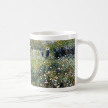 Woman with a Parasol in a Garden, Renoir Mug