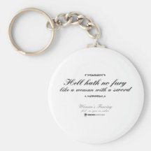 Woman With a Sword Key Chains