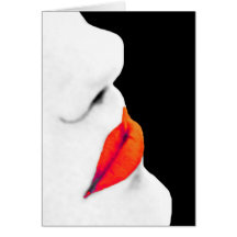 Woman's Red Lips (2) Greeting Card
