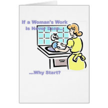 Woman's Work Card