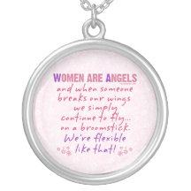 Women are Angels Personalised Necklace